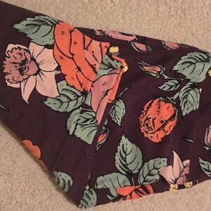 LulaRoe Floral Print Leggings with Bold Colors